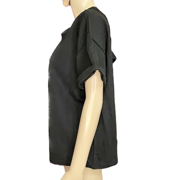 Vintage 90's Open Back Sequin Mo Money Dollar Sign Teddy Bear Box Top XL - Picture 2 of 6